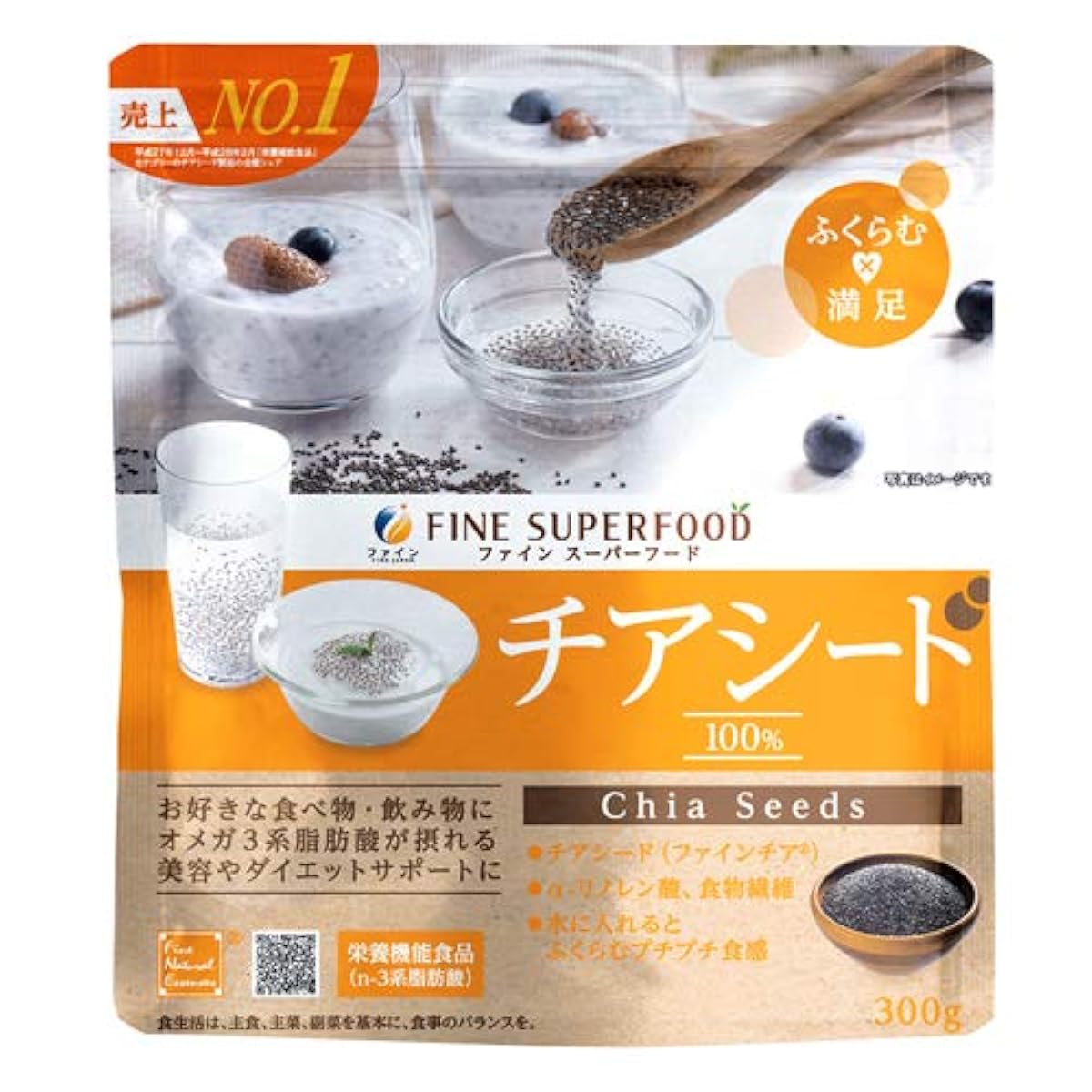 파인 슈퍼 후드 치아시드(Chia Seed) 300g (30 포조)