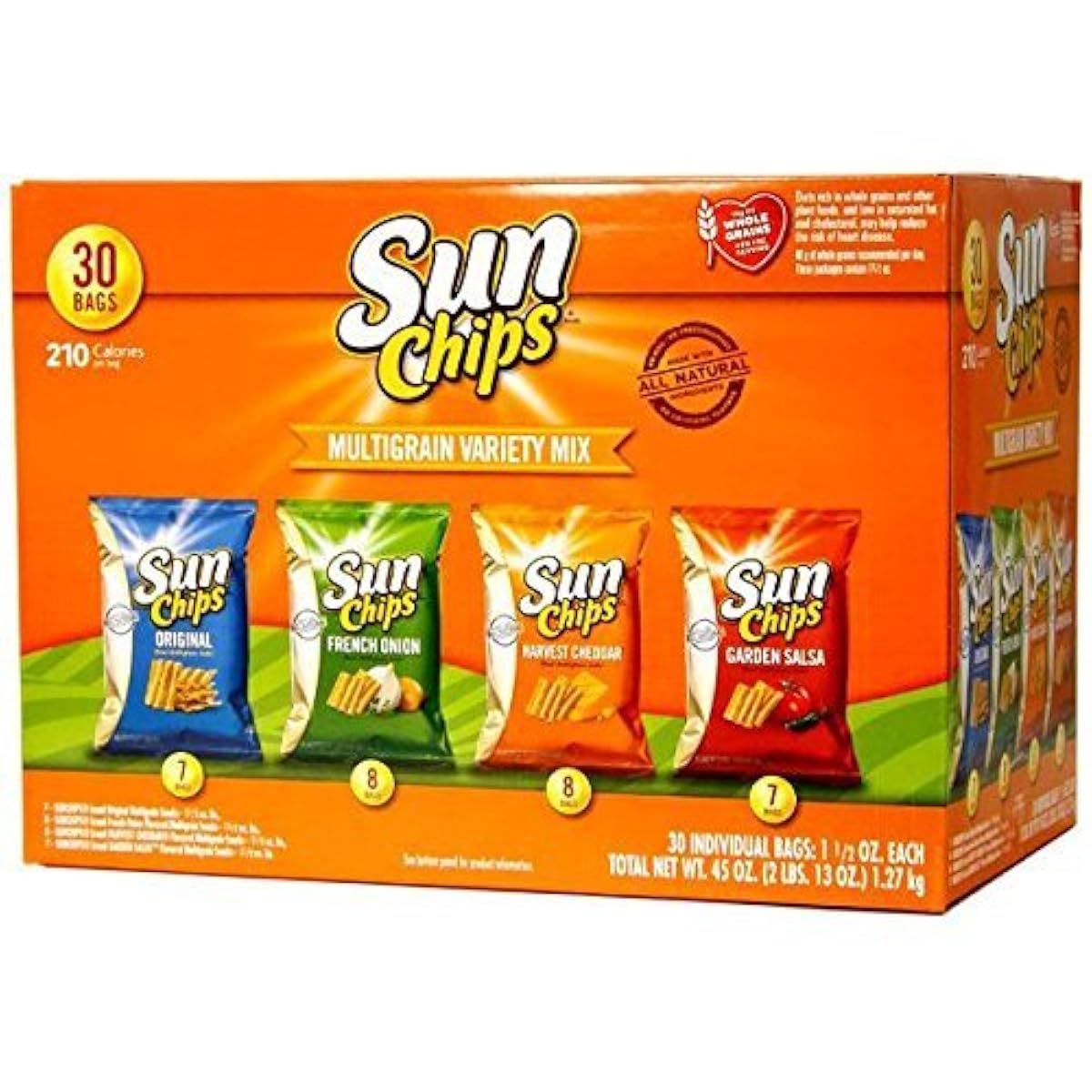 Sun Chips 산 칩스 버라이어티 믹스 30개 들이 -