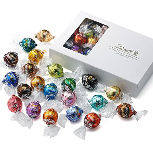 린쯔 Lindt 초콜릿 기프트 선물 ring 돌 데이스틴구셋토 픽 amp;믹스 18종 23개 과자 세트 쇼핑 백S포함(부)