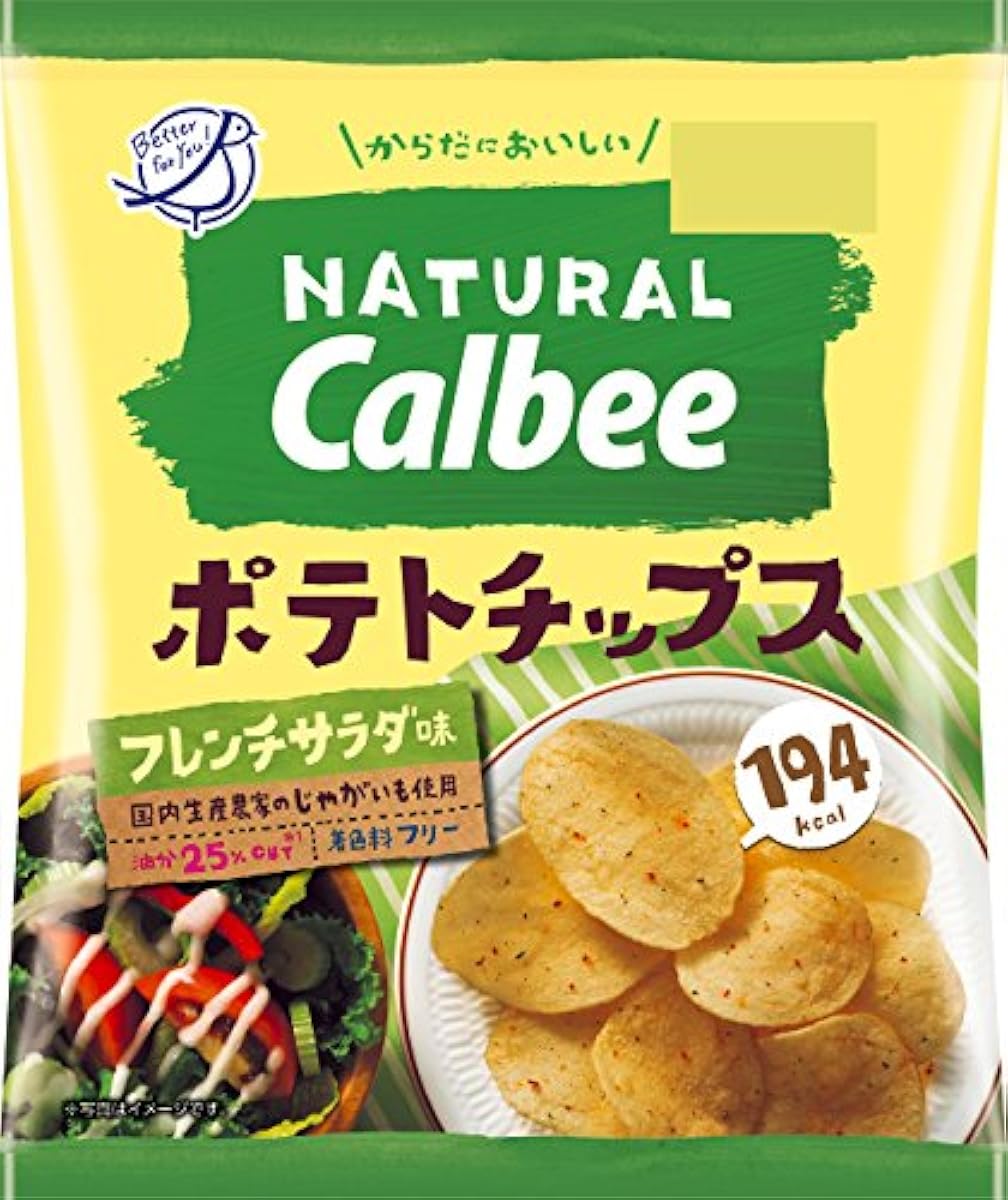 Calbee NaturalCalbee포테이토 칩 40g×12 포-