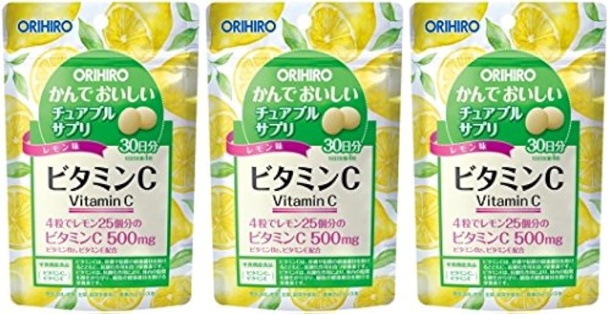 Orihiro 물어 맛있은 추아부루(chewable) 서플리(supplement) 비타민C 120알입×3 개세트