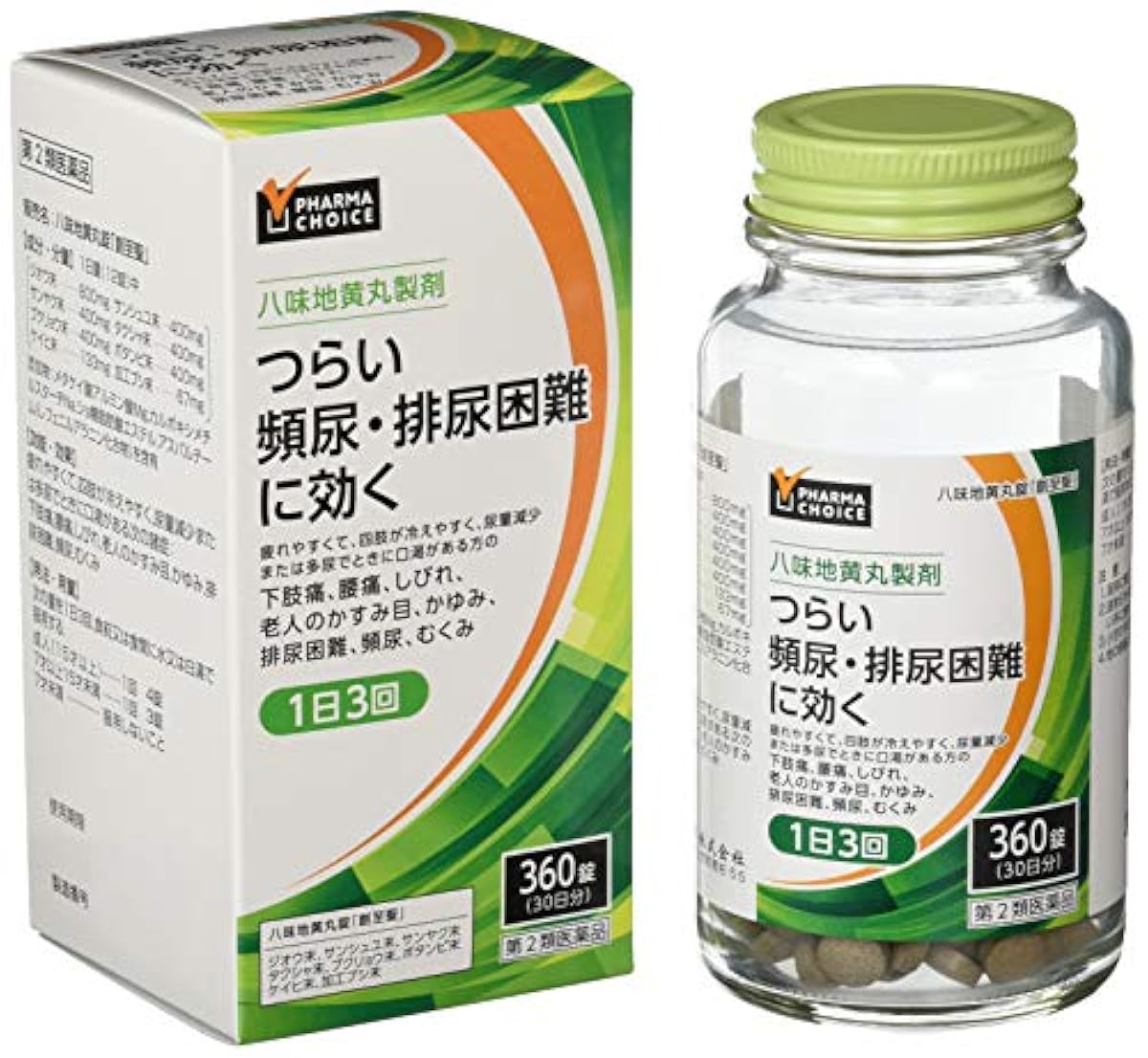 [Amazon한정 브랜드](제2류의약품) PHARMA CHOICE 8맛지 황환정 「창지성인」360정