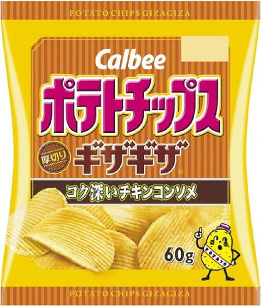 Calbee 포테이토 칩 삼나무 더기자코쿠깊은 치킨 콘소메 60g×12 포- (2013-02-19)