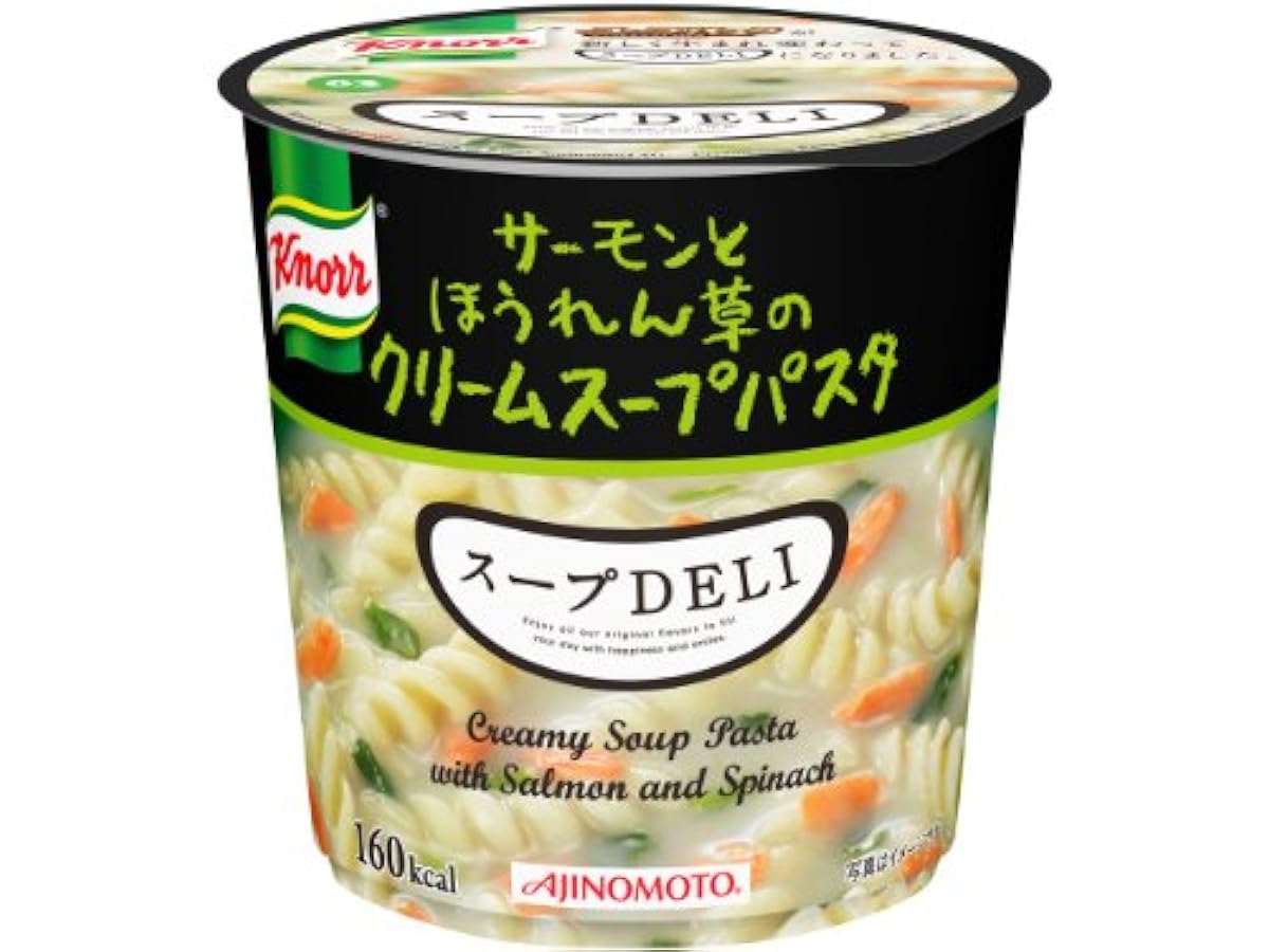 아지노모토 knorr 스프DELI 새먼(salmon)와 시금치의 크림 스프 파스타 40.3g×6개- (2011-08-19)