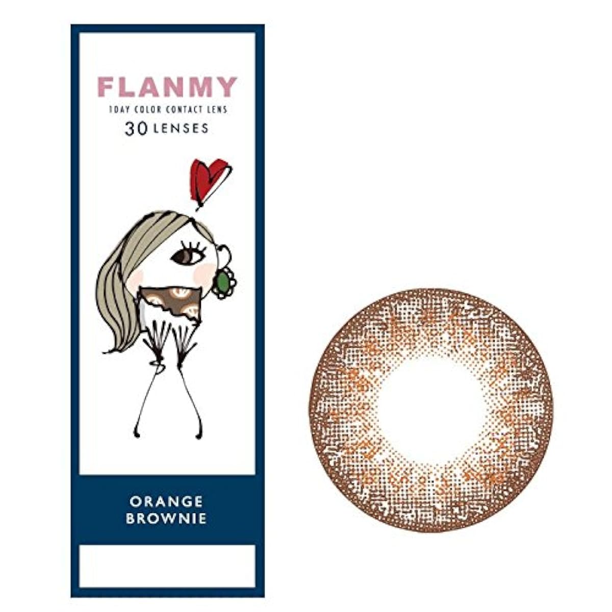 FLANMY 프랑 me 원 데이 30매입 (오렌지 브라우니―) ±0.00(도 없음)