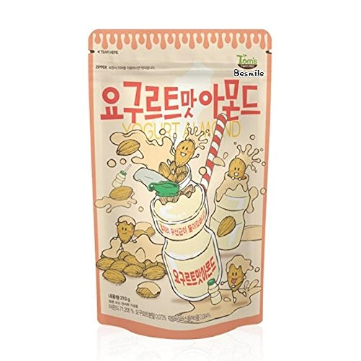 아몬드 요구르트 맛 아몬드 허니 버터 아몬드 계열 YOGURT ALMOND / Besmile가 판매/# 것인 패킷편-