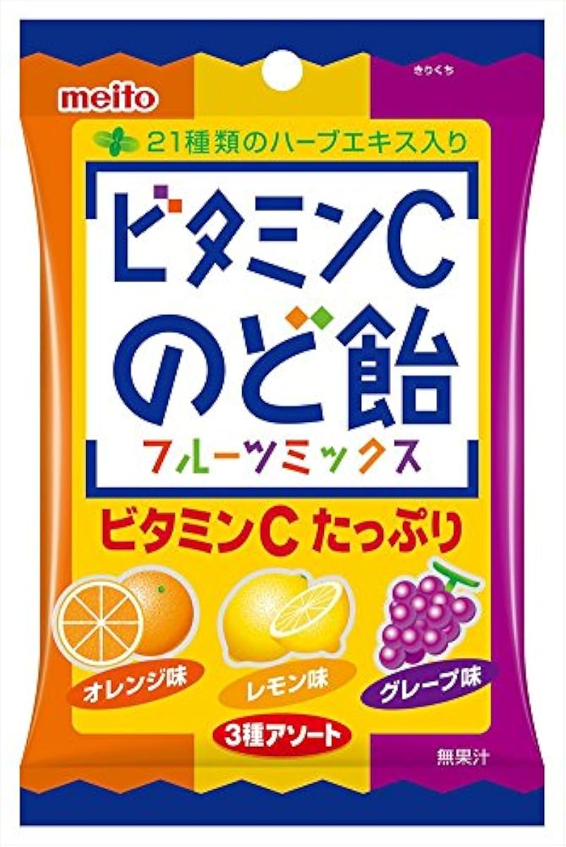 메이토 비타민C목캔디 후르츠 믹스 73g×10 포-