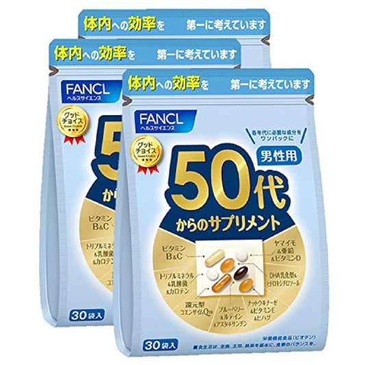 판클 (FANCL) (신) 50대에서의 서플리먼트 남성용 15～30일분 (30 포×I)