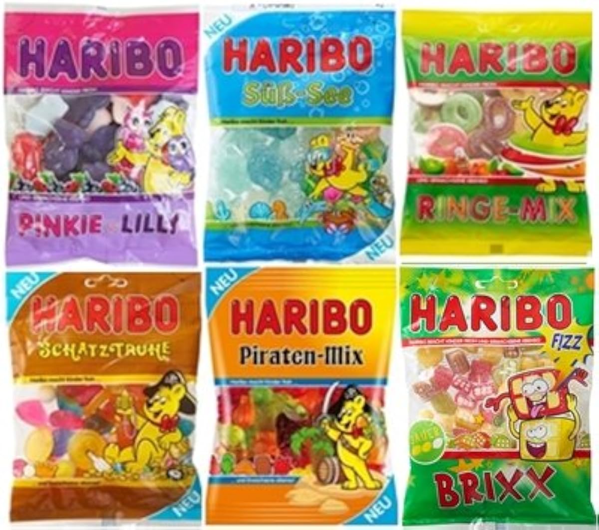 HARIBO 신제품 먹어 비교6점 세트 각200g×6-