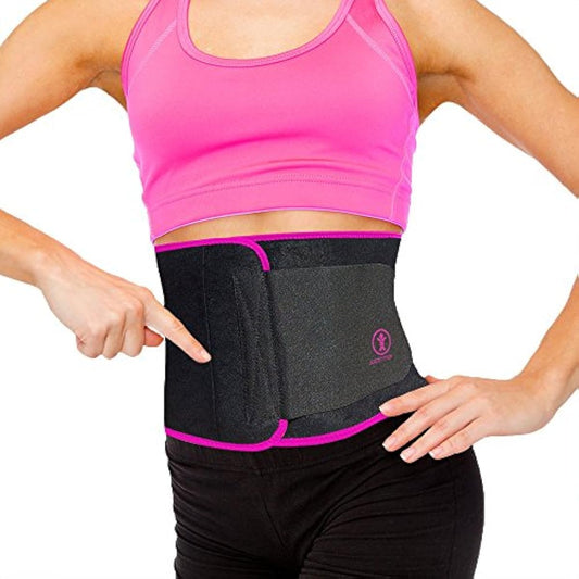 Just Fitter Premium Waist Trainer Trimmer Ab Belt For Men Women. More Fully Adjustable Than Other Stomach Slimming Sauna Belts. Provides Best Support For Lower Back Lumbar. Results Guaranteed.