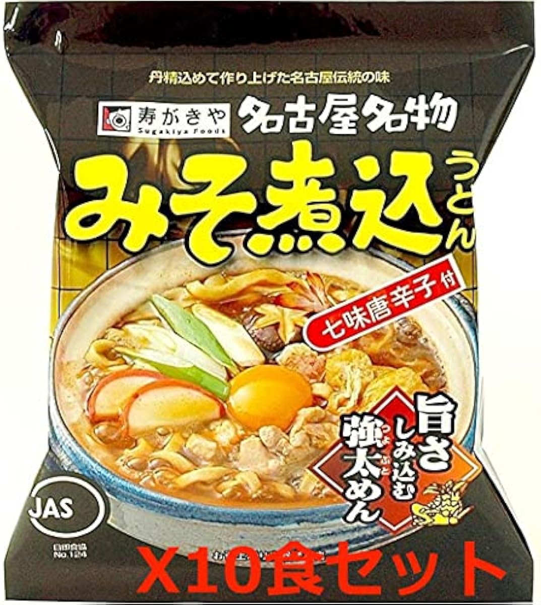 스가키야 된장 끓인 요리 우동 91g×10개입 (1케이스10식)