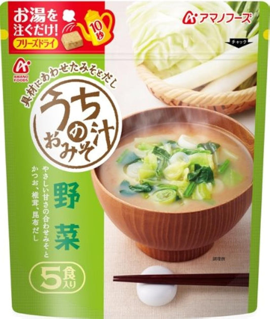 Amano foods 안의 된장국 야채 5 식P×2개-