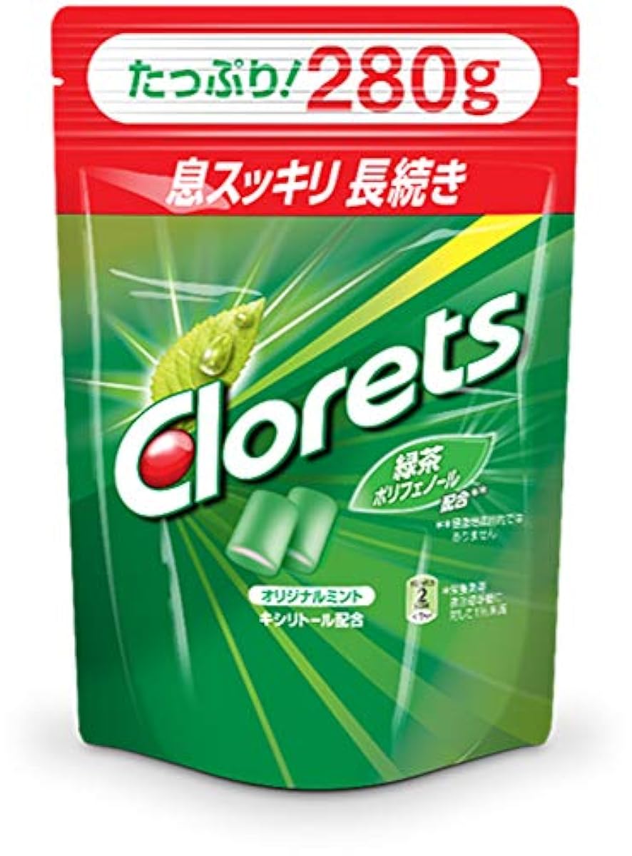 크로 렛츠 오리지날 민트 스탠드 파우치타입 껌 대용량 280g