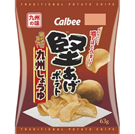 Calbee 카타아게 포테이토 큐슈 간장63gX12-