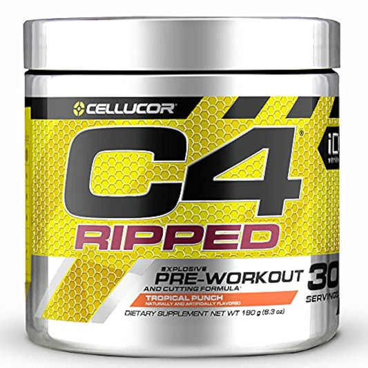 Cellucor International Version C4 립 드 프리 워크 아웃 파우더 트로피컬 펀치 30 배분 [해외 직송품]