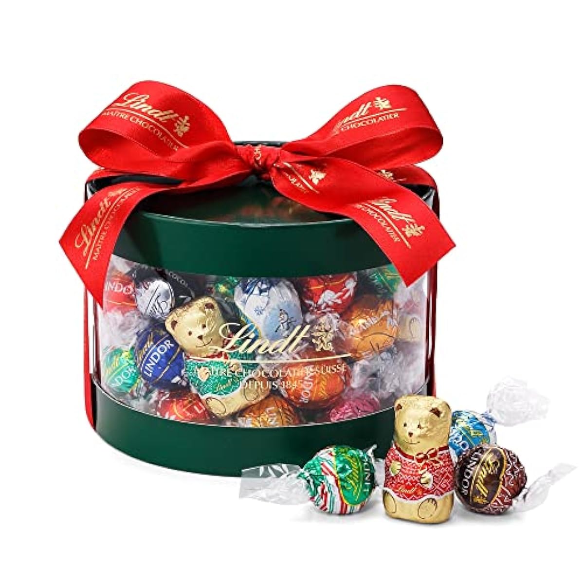 린쯔 Lindt 초콜릿 ring 돌 크리스마스 기프트 박스 50개 과자 세트 기프트 선물 쇼핑 백L2포함(부)