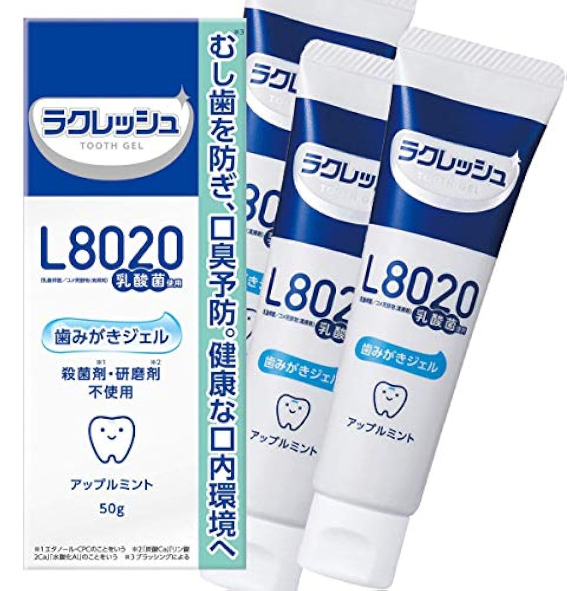 더구스 L8020유산균 락렛슈 양치질 젤 50g × 3 개세트