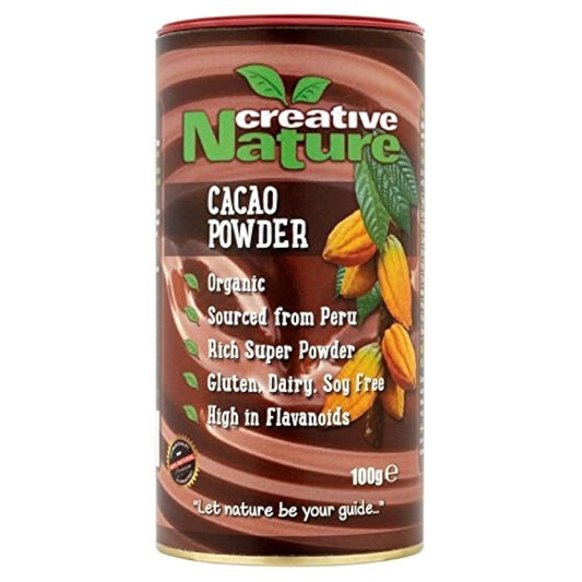 크리에이티브인 자연 유기농 카 파우더,페루100그램 (x 2) - Creative Nature Organic Cacao Powder, Peruvian 100g (Pack of 2) -