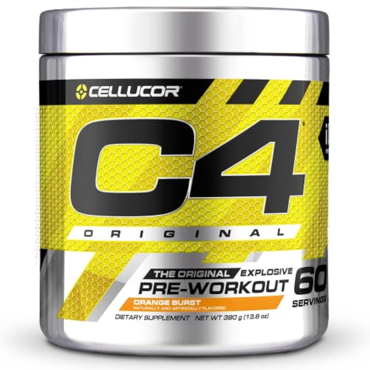 Cellucor International Version C4 오리지날 프리 워크 아웃 파우더 오렌지 버스트 60 배분 [해외 직송품]