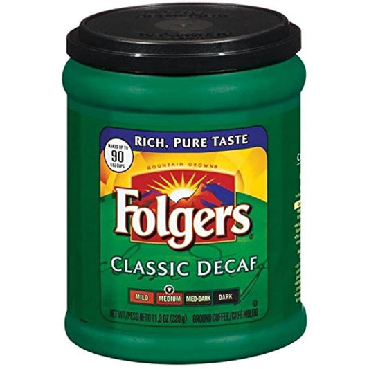 〈해외 직송품〉커피 디카페인 폼 밥통의 클래식 320g Folgers Classic Decaf 11.3oz-2550000371