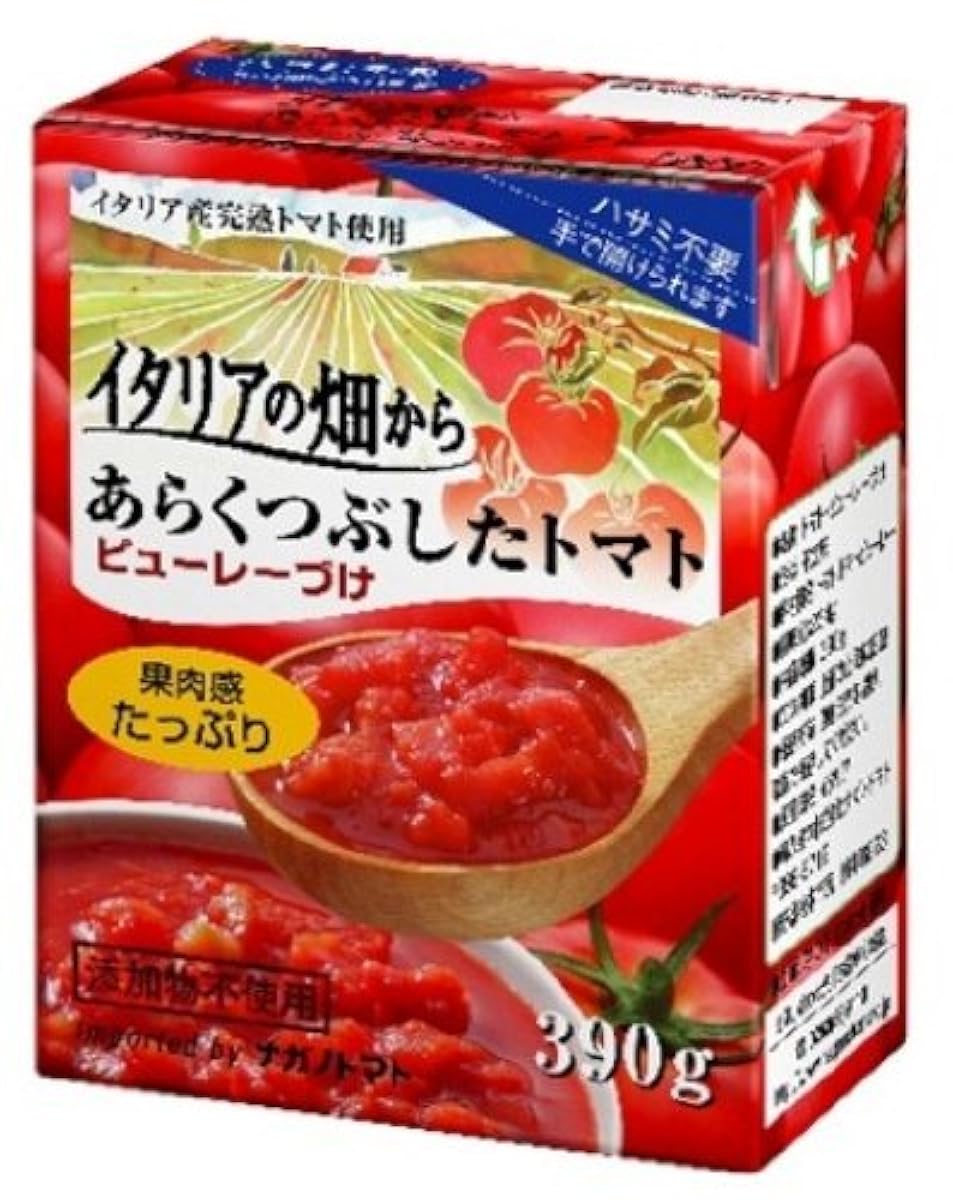 나가노토마토 이탈리아의 밭에서 있 # 으깬 토마토 퓌레 390g×3개-215800