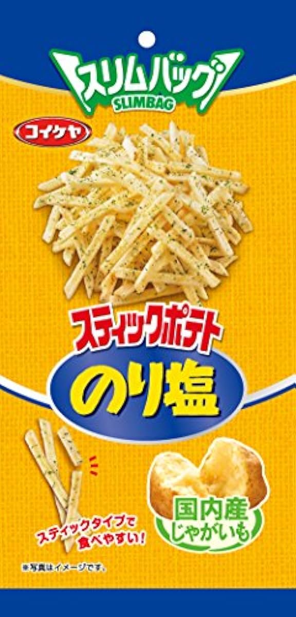 코이케야 슬림 백 스틱 포테이토 짭짤한 김 맛 40g×6 포-531262