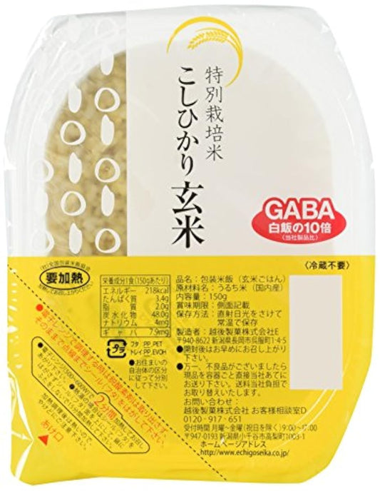 (Amazon.co.jp한정)에치고 제과 특별 재배 미 고시히카리(쌀상품명) 현미 150g×12개- (2016-05-14)
