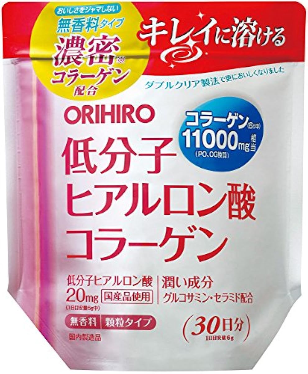 Orihiro 저 분자 히알루론산 콜라겐대 타입 180g