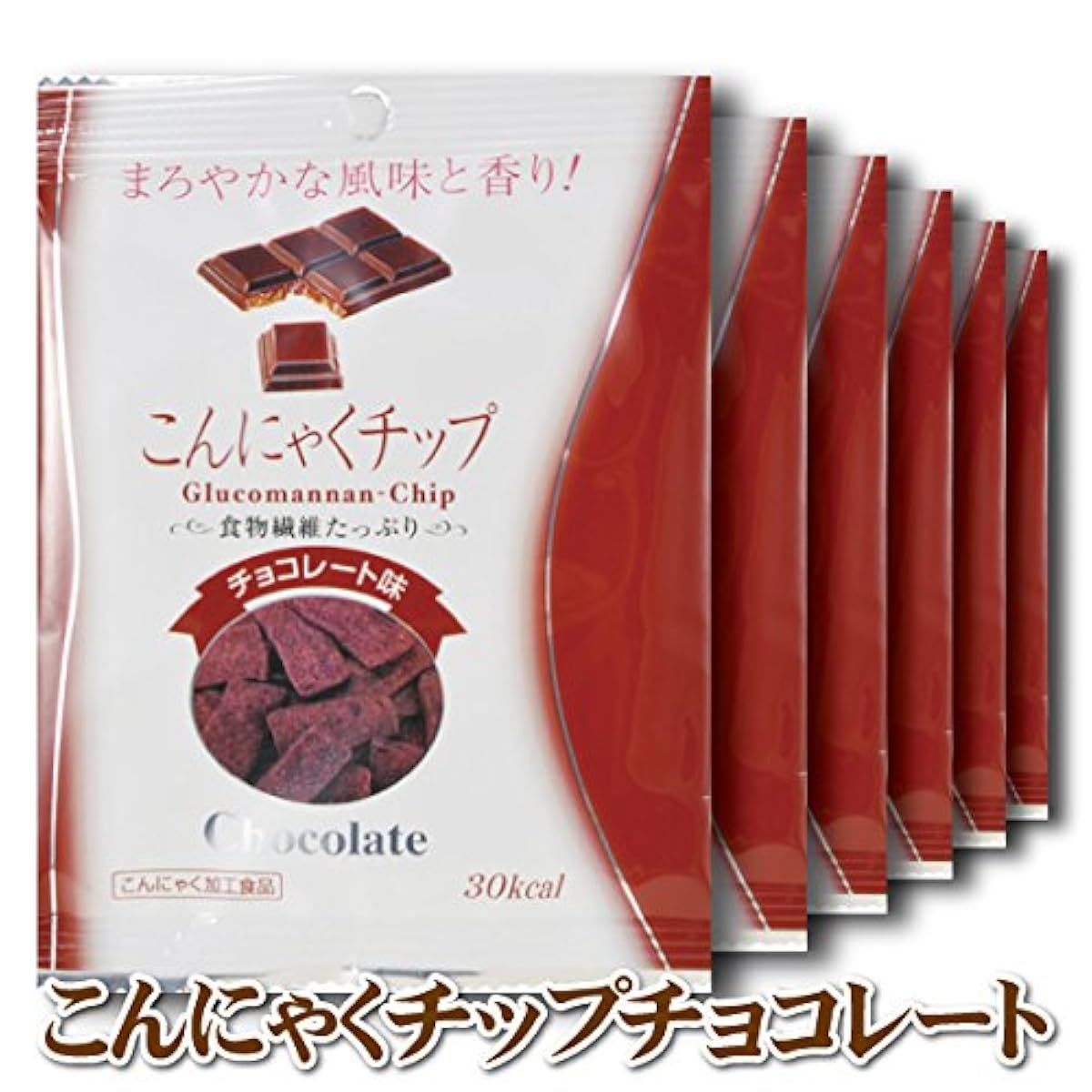 곤약 팁(칩) 초콜릿 맛 6 포세트(17g/대)-