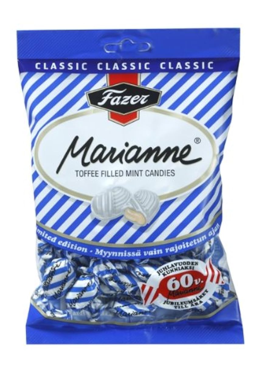 훗츠루 마리아네 민트 캐러멜 캔디 220g들어감×1봉지 FAZER MARIANNE MAKEISPUSSI TOFFEE 220G 필란드의 과자입니다-