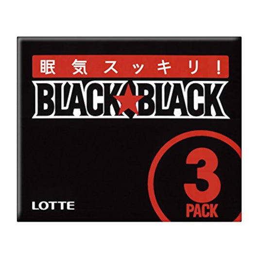 롯데 블랙 블랙 껌 3팩-