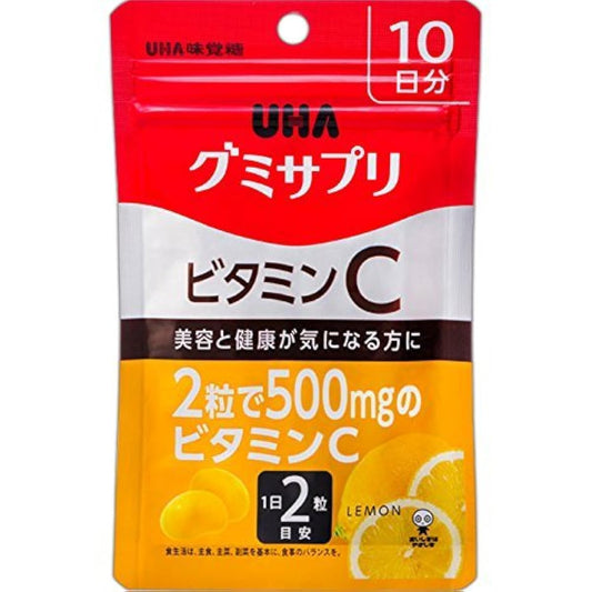 UHA젤리 서플리(supplement) 비타민C 레몬 맛 파우치타입 20알 10일분- (2017-10-19)