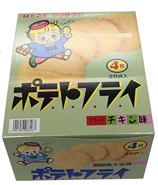 TOHO 동풍제과 포테이토 플라이 fried 치킨 맛 4매입 (11g) 1볼(20개입)-