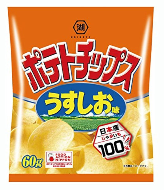 코이케야 포테이토 칩 덜짠 맛 60g×12 포-530246