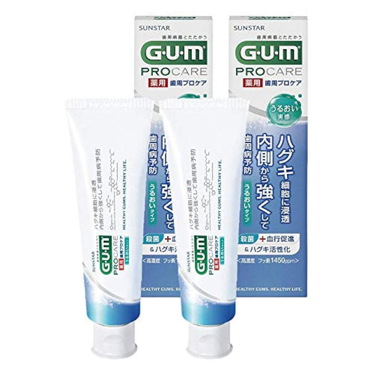 [의약부외품] GUM(껌) 치주프로 케어 덴탈 Paste 윤택한 실감 타입<치주병 예방> 85그램 (x 2)