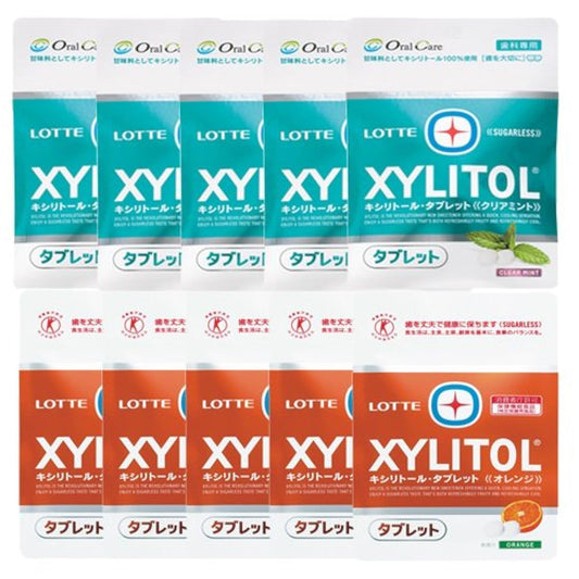 자일리톨 타블렛 35g 10 포(클리어 민트/오렌지각5 포)-