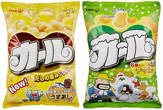 메이지 카루 치즈 맛 64g×5 포+덜짠 맛 68g×5 포 10 포세트-