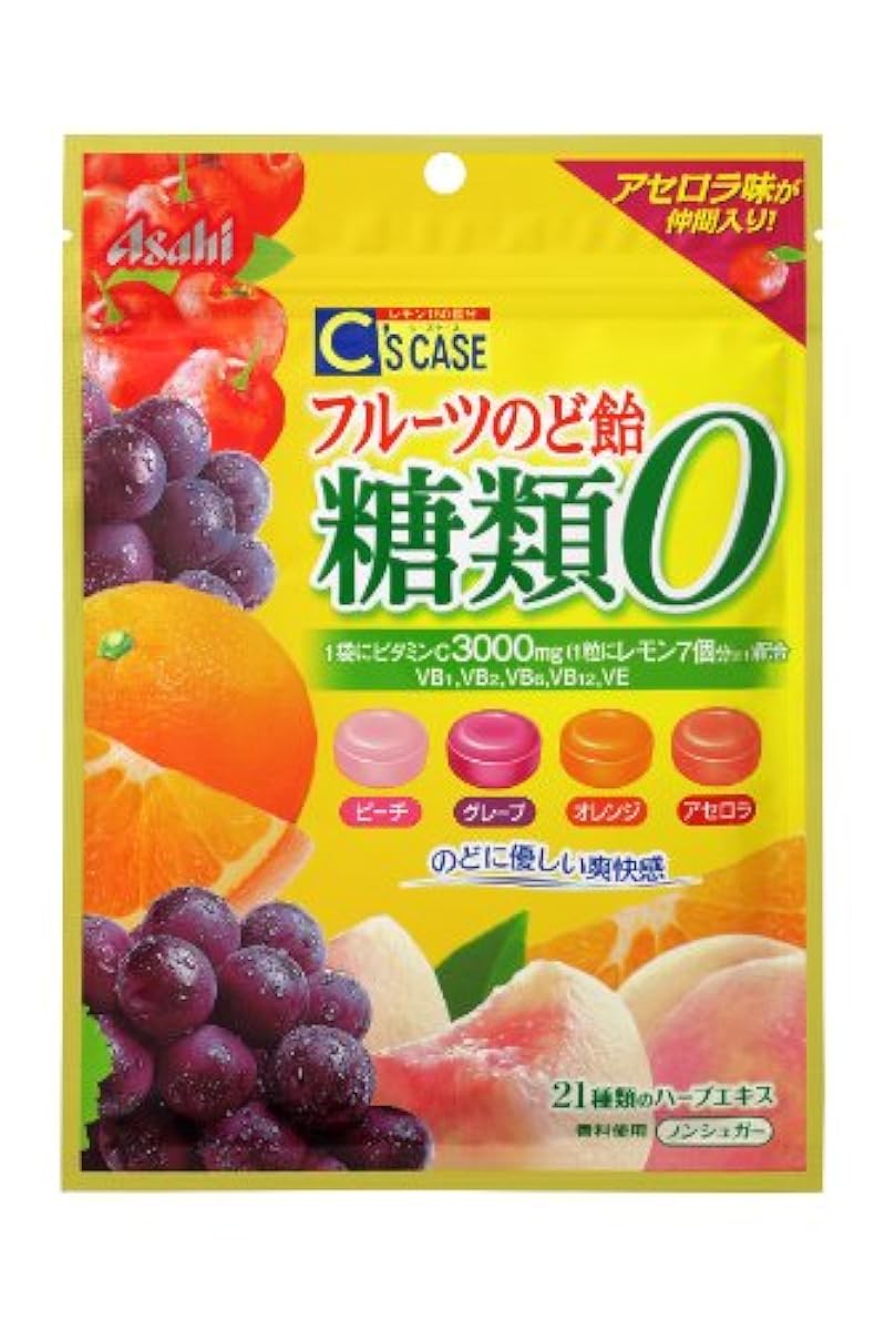 아사히 그룹 식품 Seeds 케이스 후르츠 목캔디 당류0 84g×6 포-