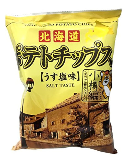 후카가와 유지 공업 포테이토 칩오타루편 얇은 짠맛 72g×12 포-