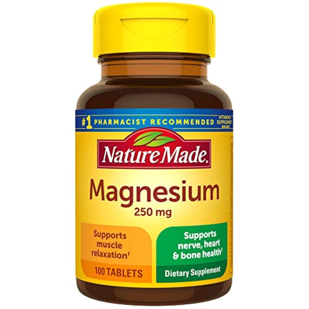 해외 직송품Nature Made Magnesium, 250 mg, 100 tabs by Nature Made