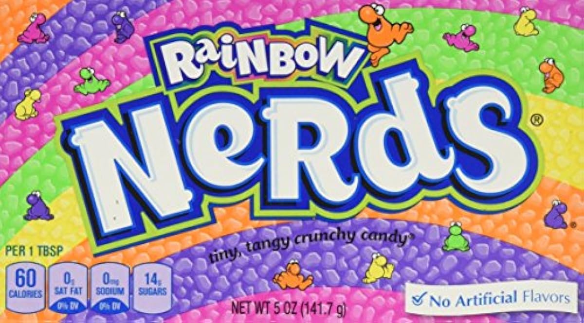 Wonka Rainbow Nerds 원 가자미보오타쿠캬디 141g 병행수입품-4260266465357