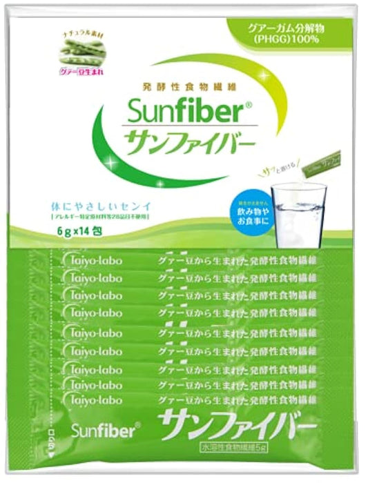 산 화이버(fiber) 시험 세트(6g×14봉지) 발효성 음식물 섬유 구아가무분해물 PHGG