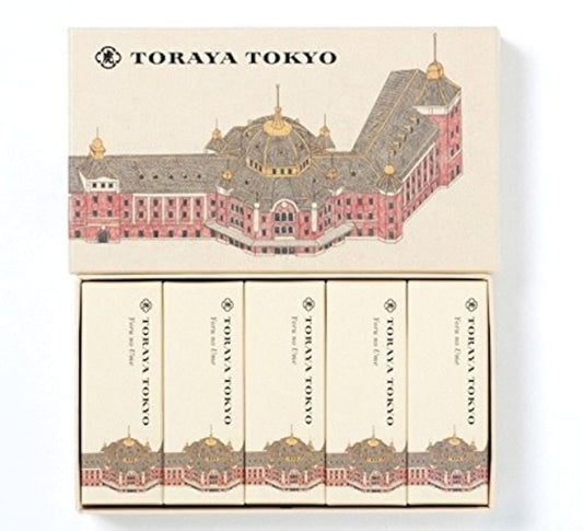 도라야 소형 양갱 「밤의 우메나무」 5개입 TORAYA TOKYO 한정 팩키지 도쿄역사 까지 않겠 호집 찾는 오늘