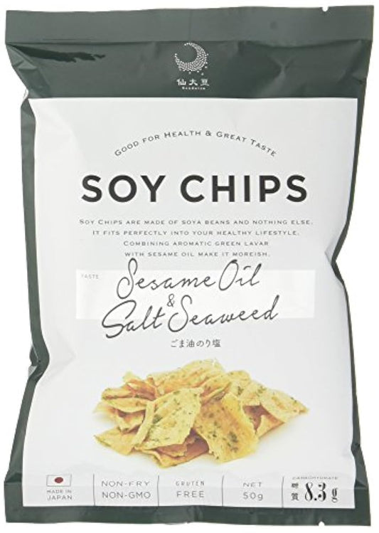 SOY CHIPS(소 이 칩스)참기름짭짤한 김 맛 50g×12개-
