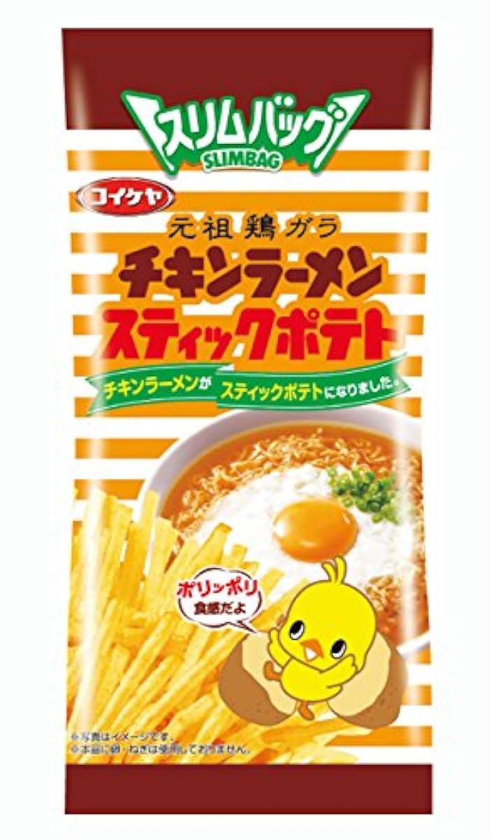 코이케야 슬림 백 치킨 라면 스틱 포테이토 40g×6 포-530303