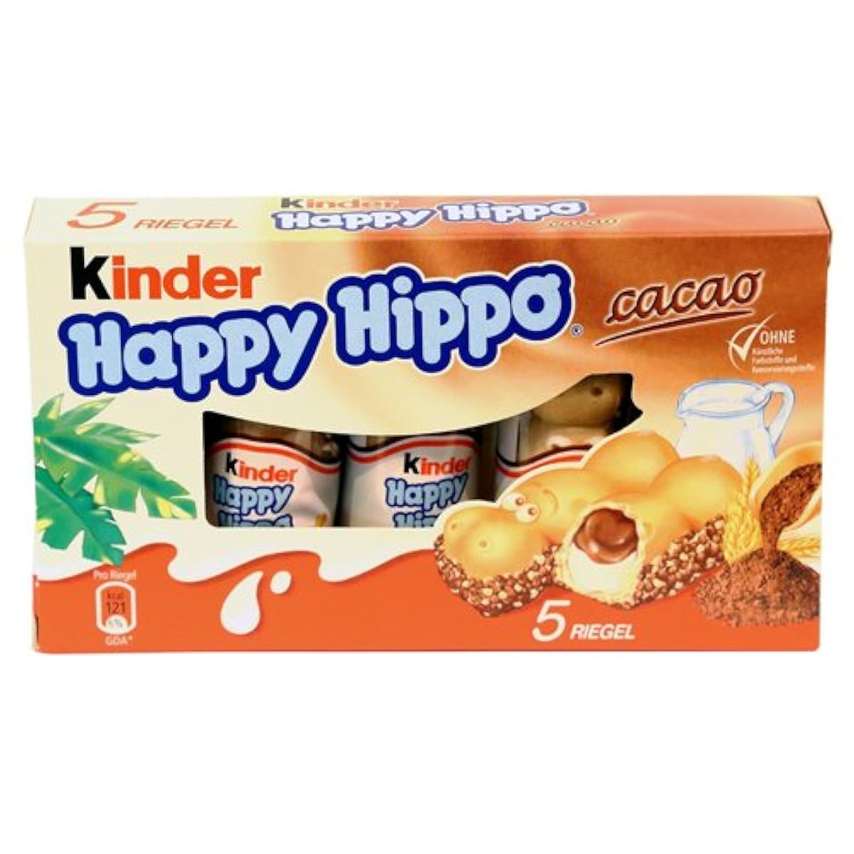 킨더 해피 힛포 코코아 맛 5개 들이 103.5g kinder happy hippo cacao 5pc-