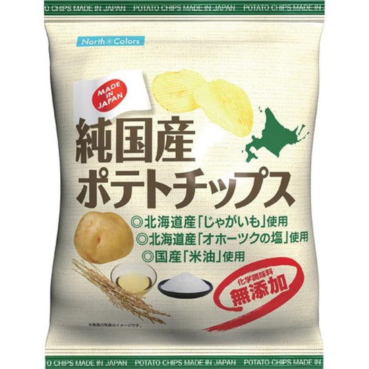 노스 컬러의 순국산 포테이토 칩・덜 짠맛 60g-