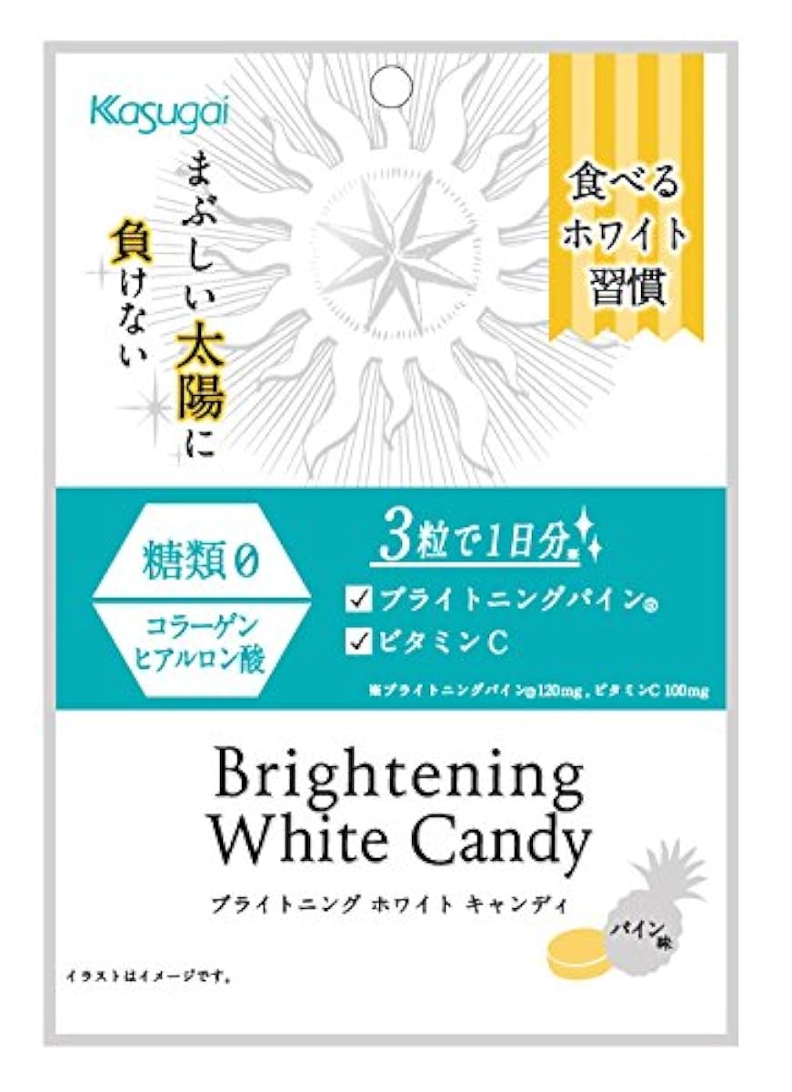 가스가이 제과 Brightening White Candy 49g×6 포-