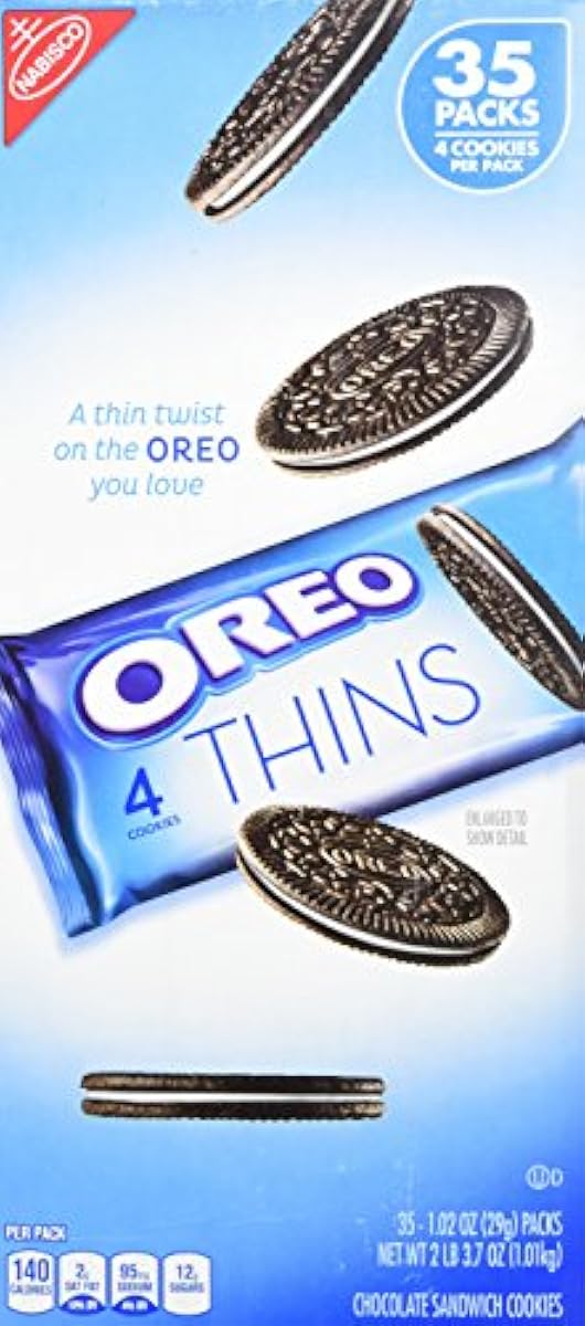 Nabisco Oreo(나비스코 오레오),Thins 패밀리 사이즈(대) 35 Packs -