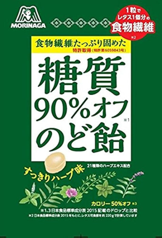 모리나가 당질90%오프 목캔디 64g×14 포-